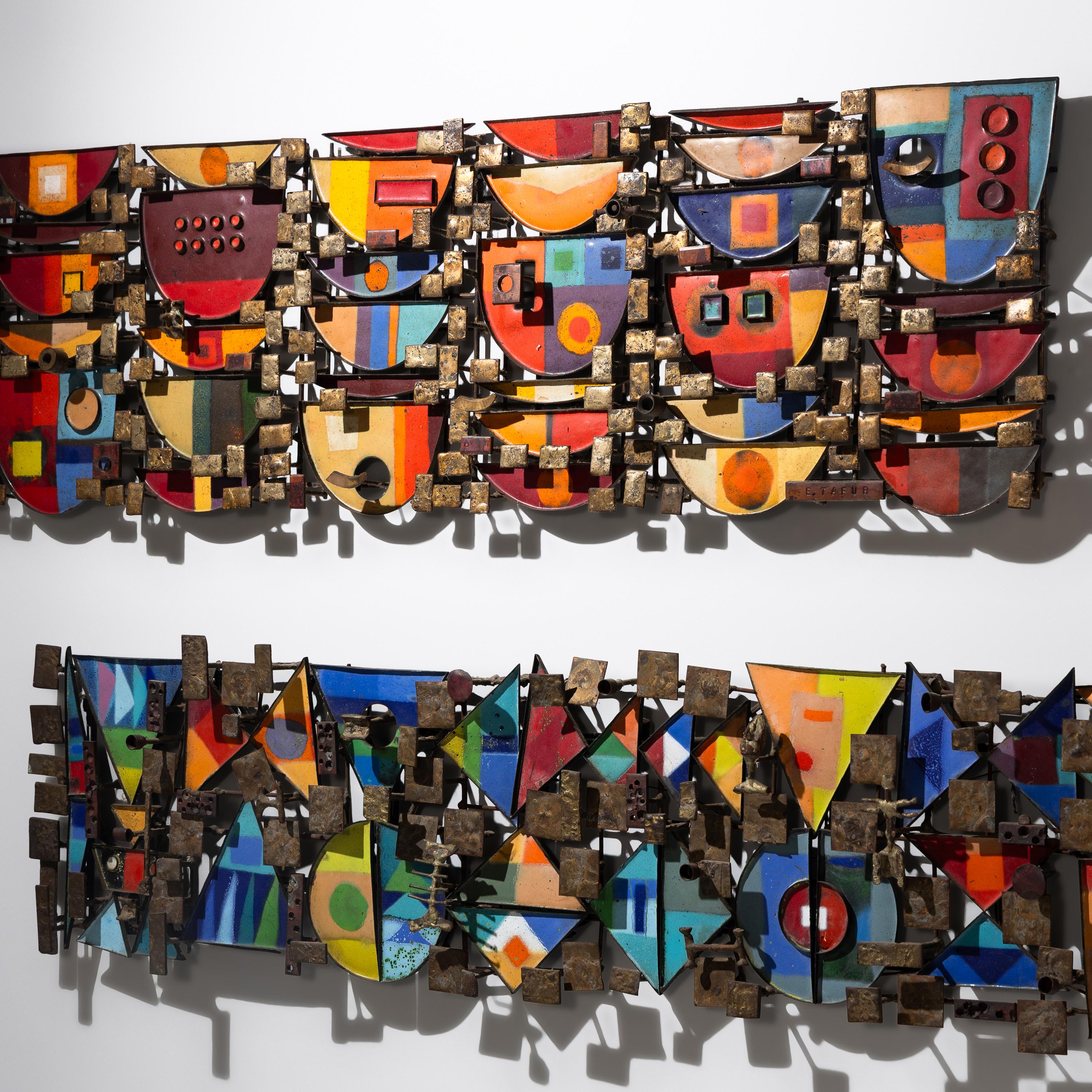 Edgar Tafur (Colombian, 1929–2007) — Two Modernist Wall Sculptures