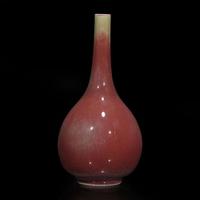 A fine Chinese "Peach bloom"-glazed bottle vase 豇豆红纸槌瓶 Kangxi six-character mark ?????