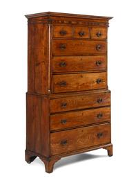 A George III Oak Chest-on-Chest