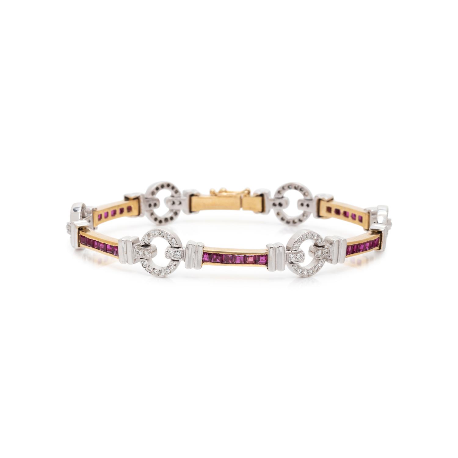 RUBY AND DIAMOND BRACELET