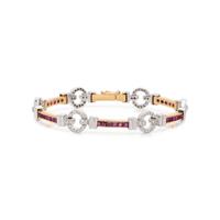 RUBY AND DIAMOND BRACELET