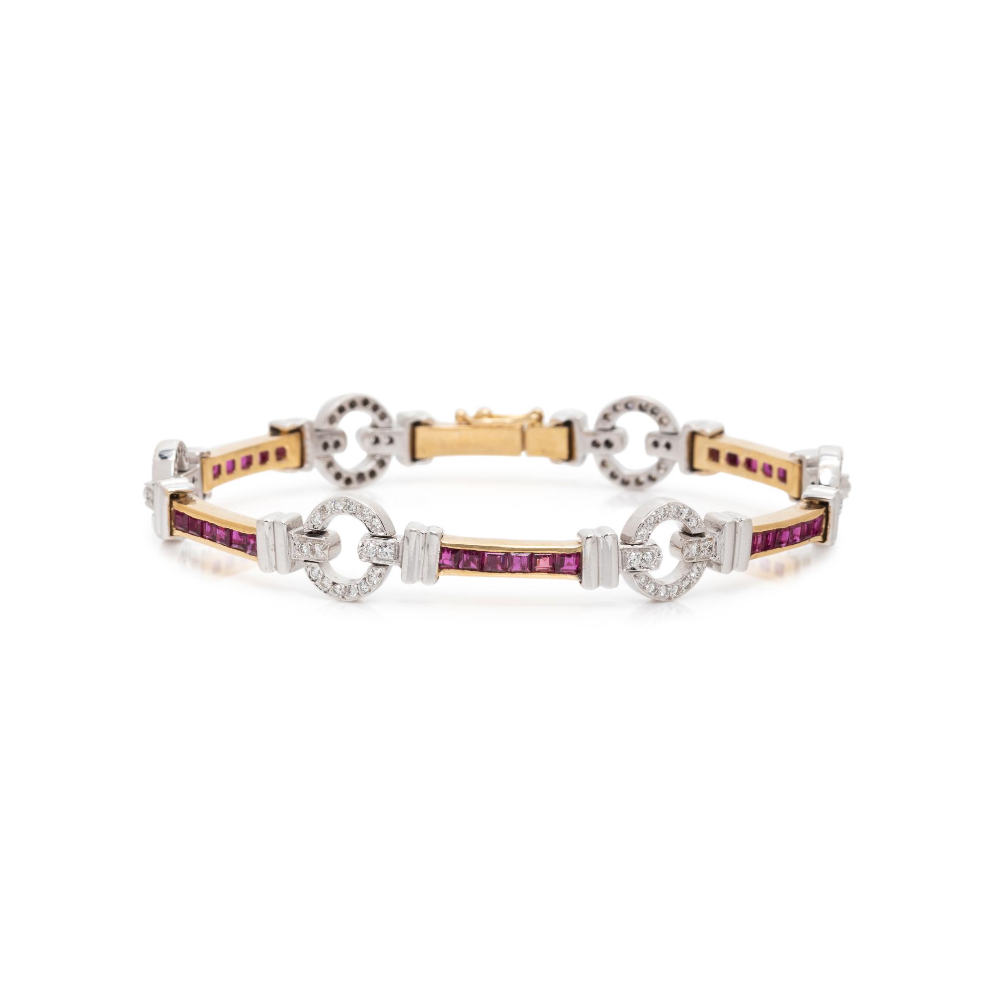 RUBY AND DIAMOND BRACELET