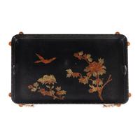A Lacquered and Faux-Bamboo Low Table