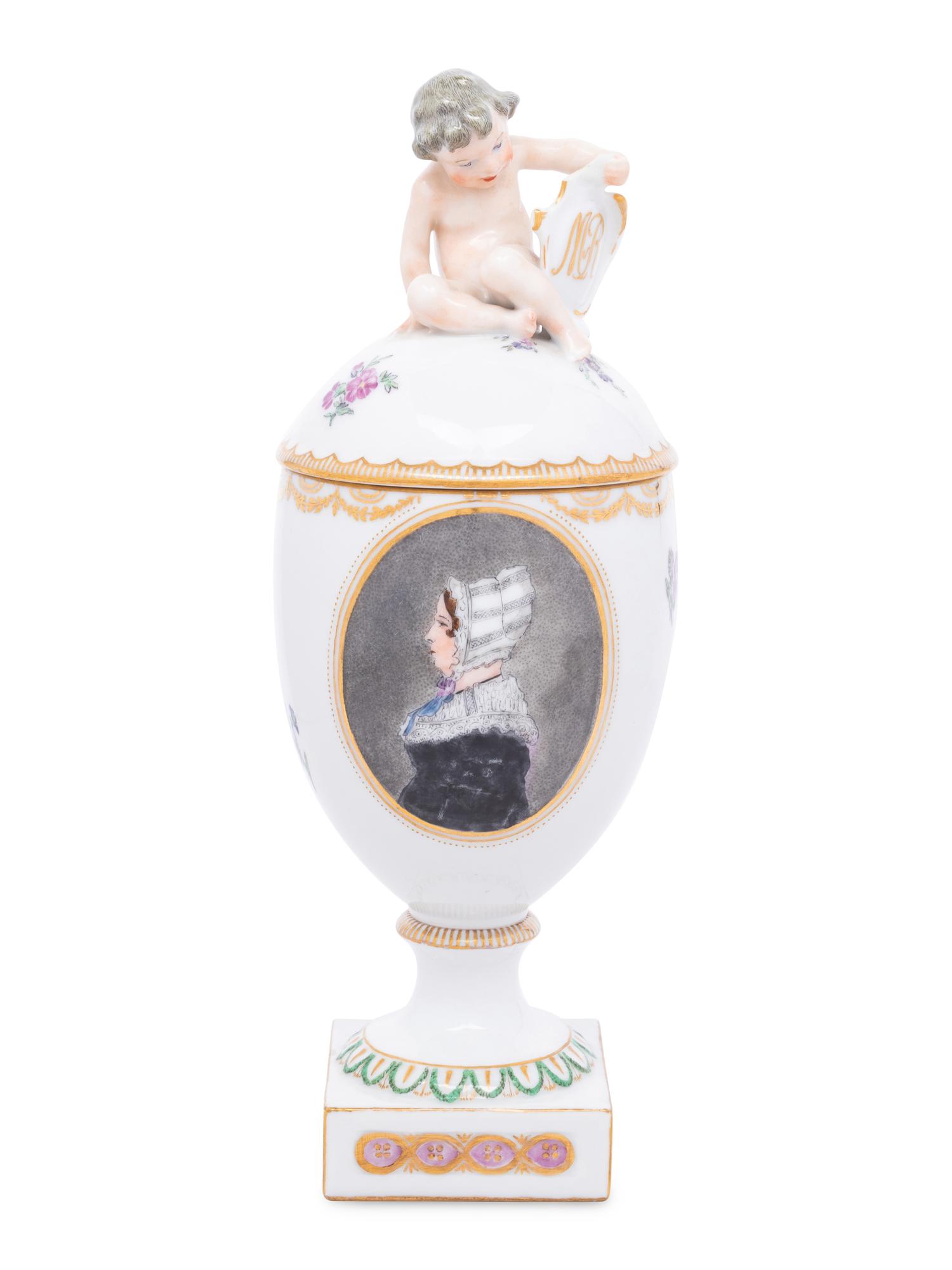A Royal Copenhagen Porcelain Cup and Cover