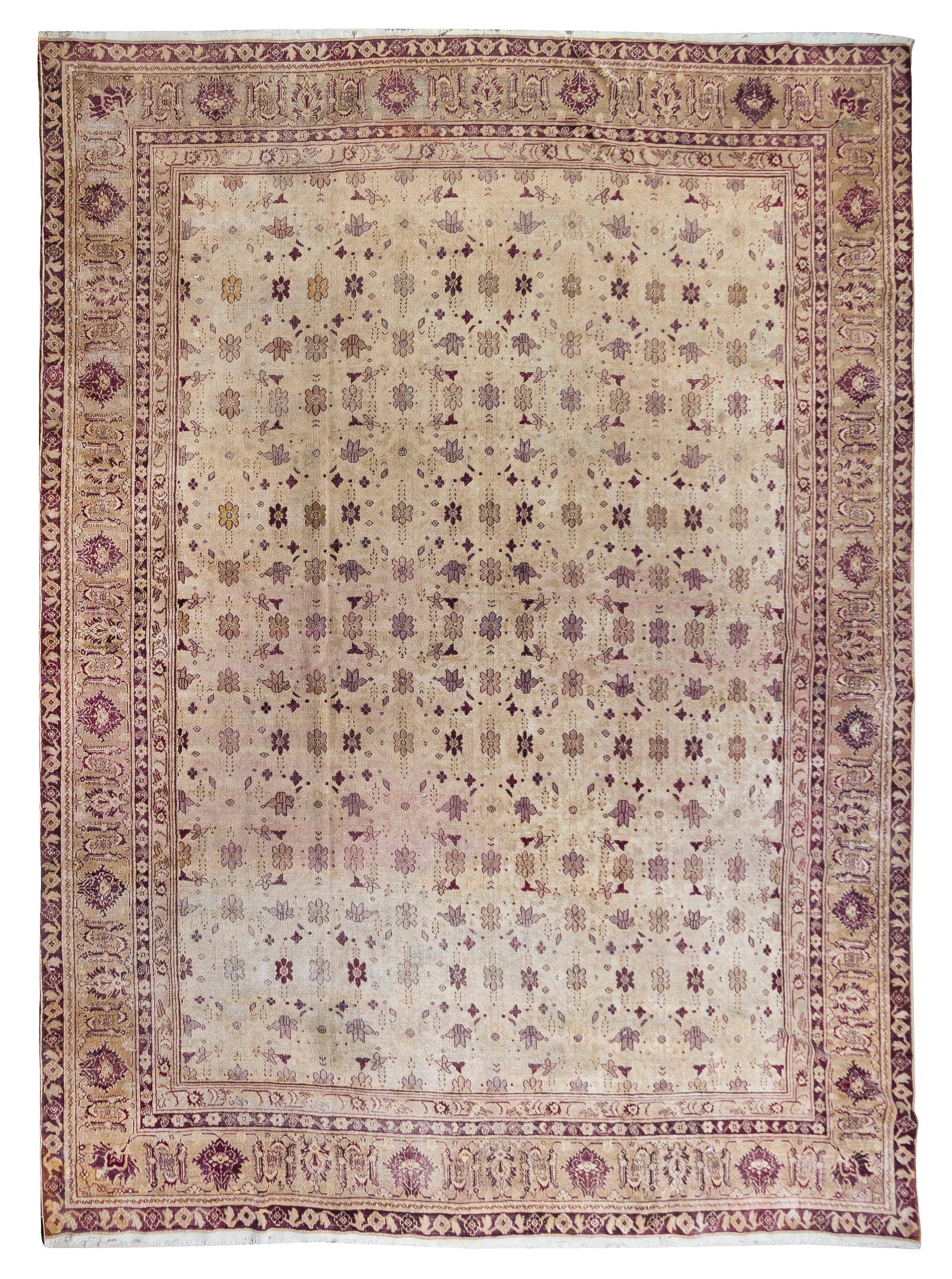 An Amritsar Wool Rug 12 feet 5 inches x 9 feet 9 inches. — FIRST HALF 20TH CENTURY