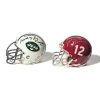 A Collection of Joe Namath Signed Autograph Mini Helmets