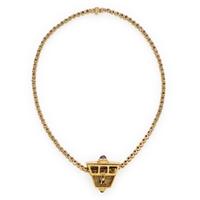 Diamond, Multigem, and Yellow Gold Slide Pendant Necklace