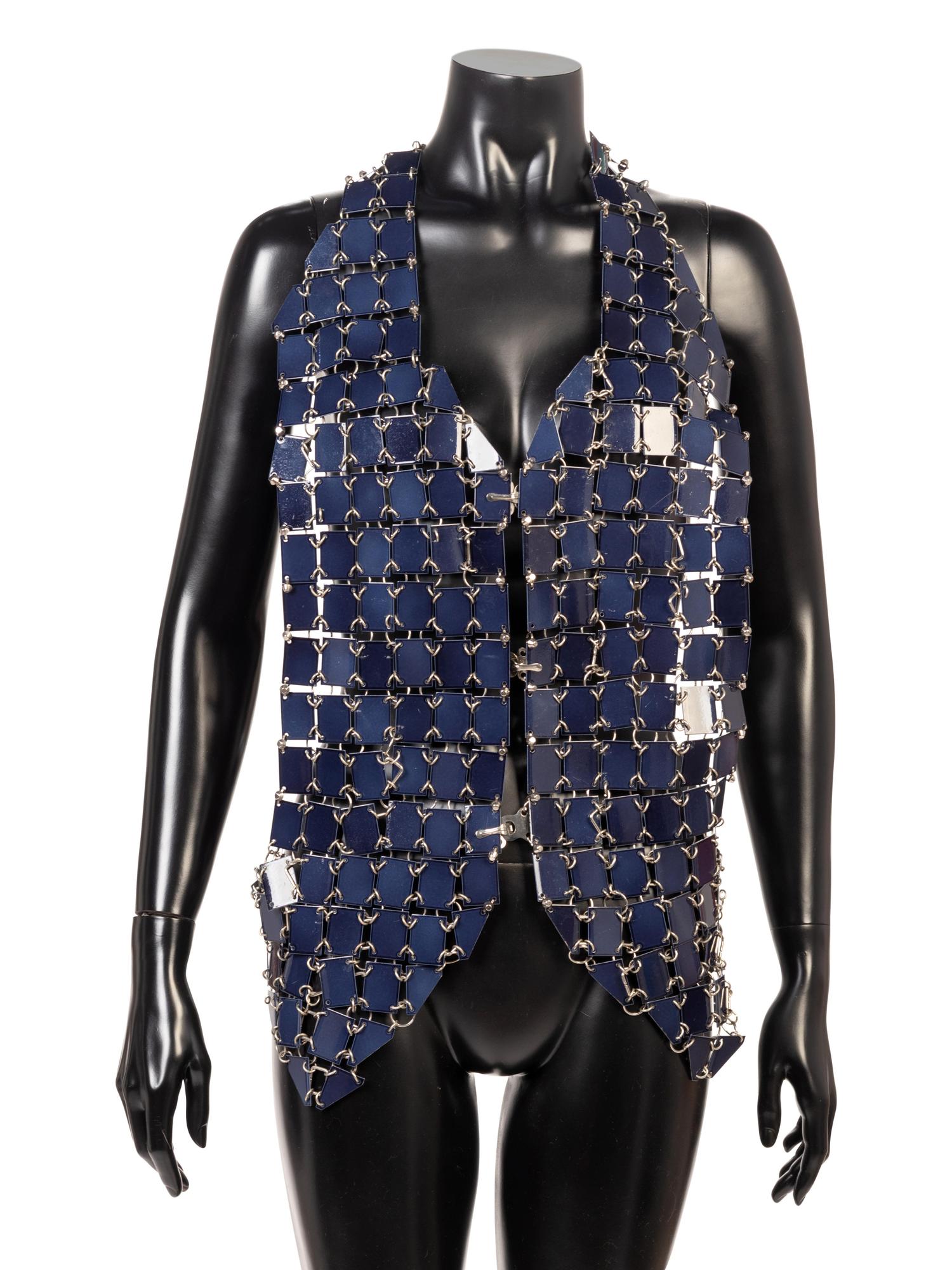 Paco Rabanne Metal Plate Vest, 1980-90s