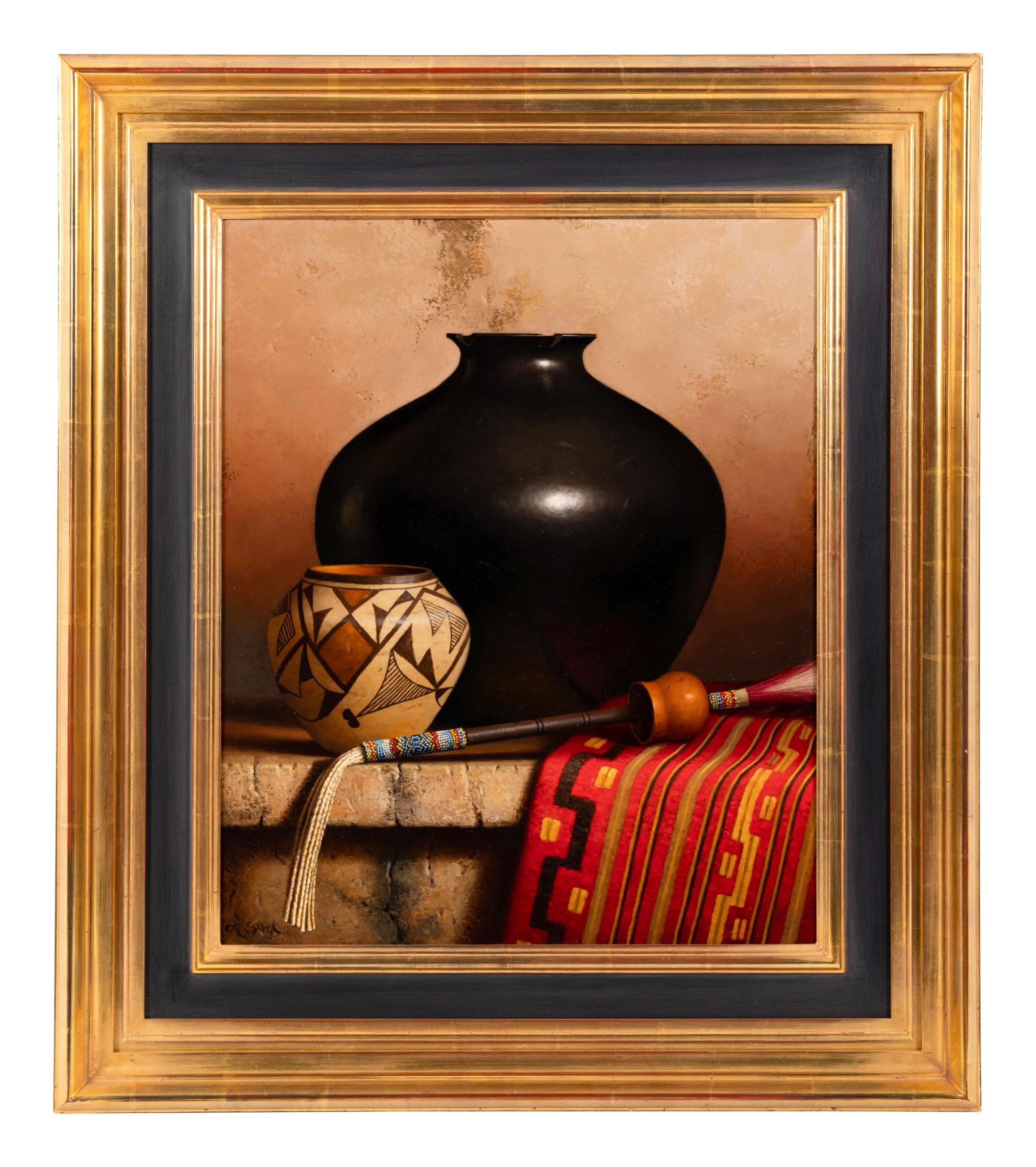 Blackware Olla and Blanket