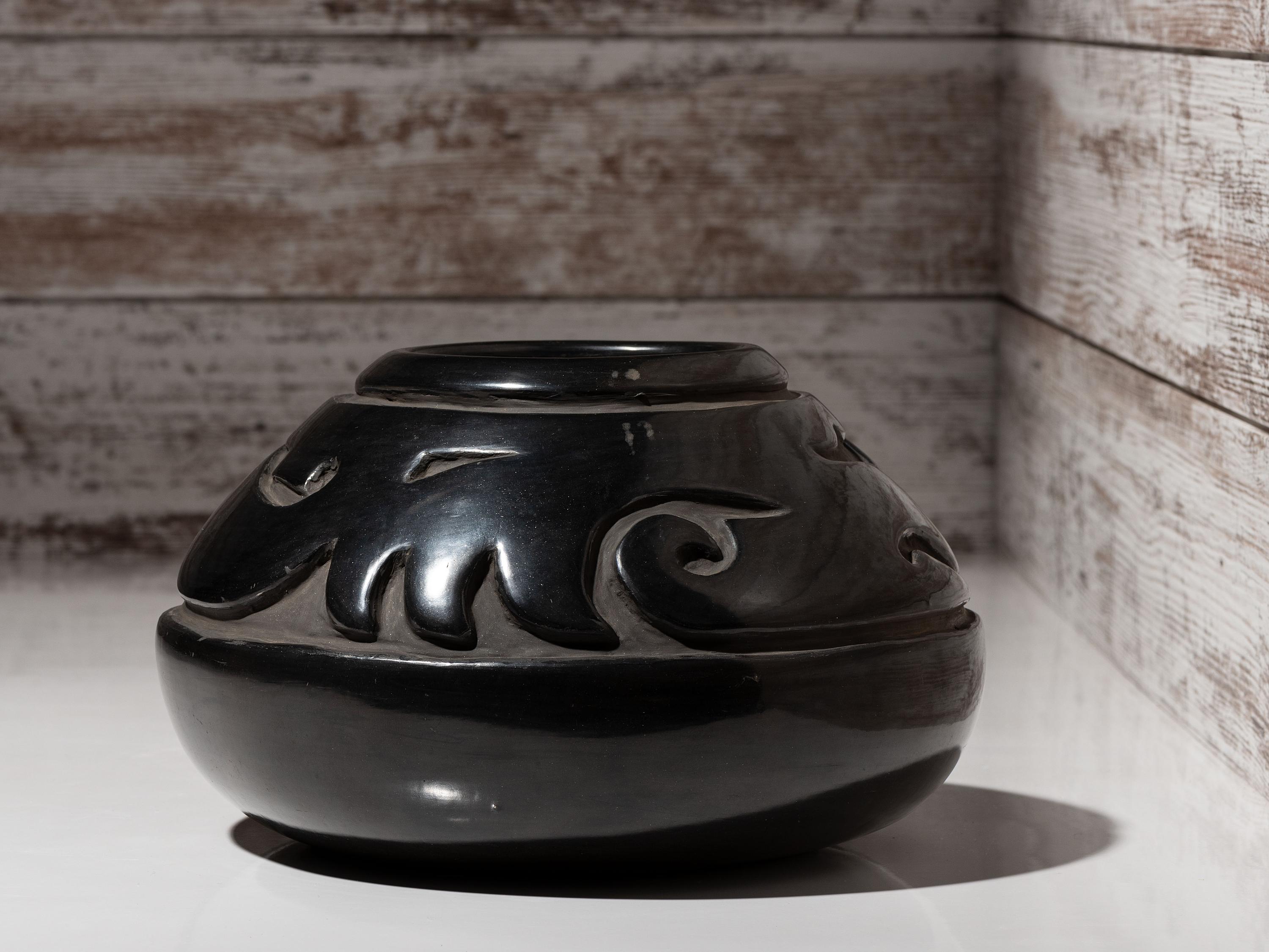 Blackware Pottery Jar
