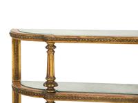An Italian Carved and Painted Three Tier Etagere Console