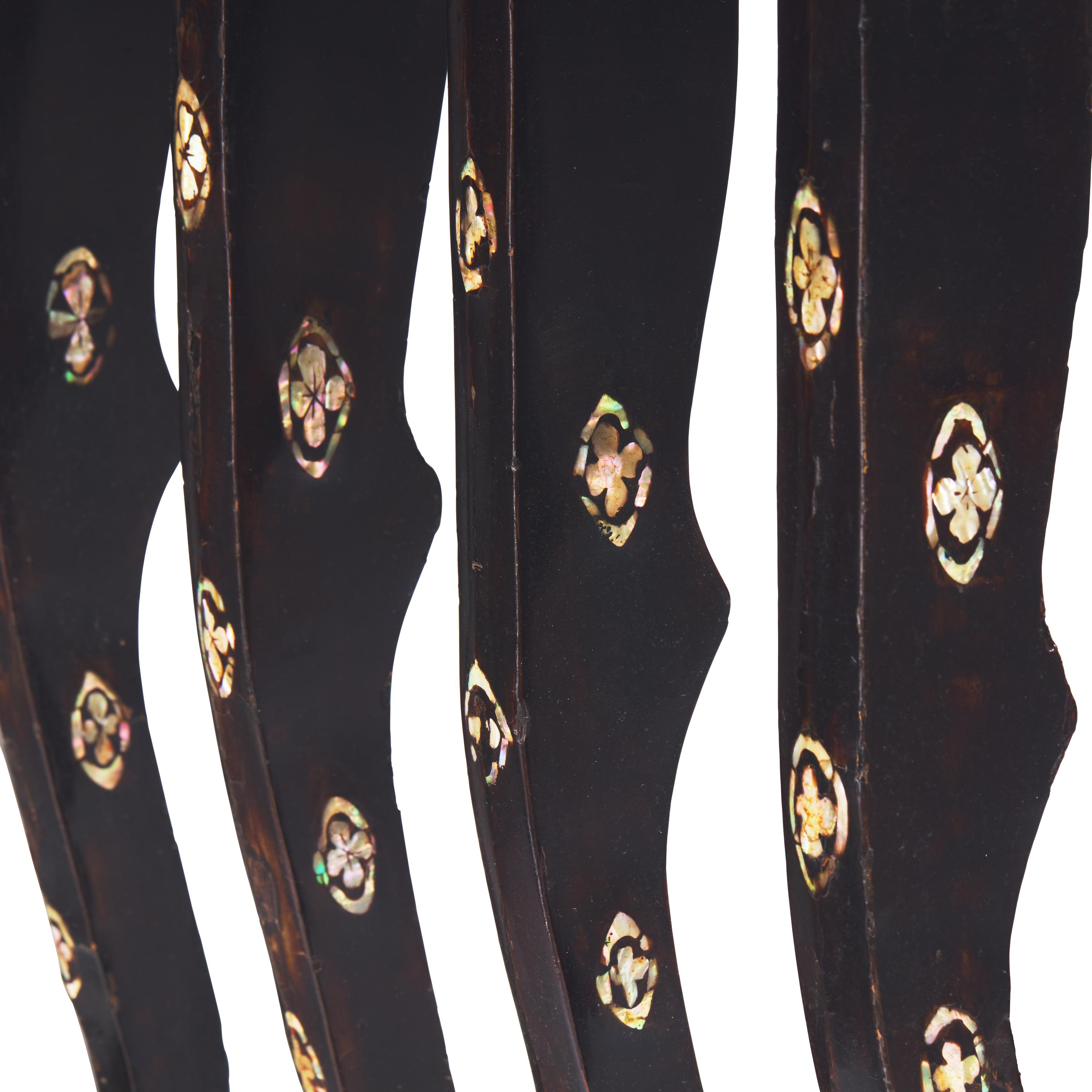A Japanese Eight-Legged Negoro and Black Lacquer Low Temple Table, Edo Period