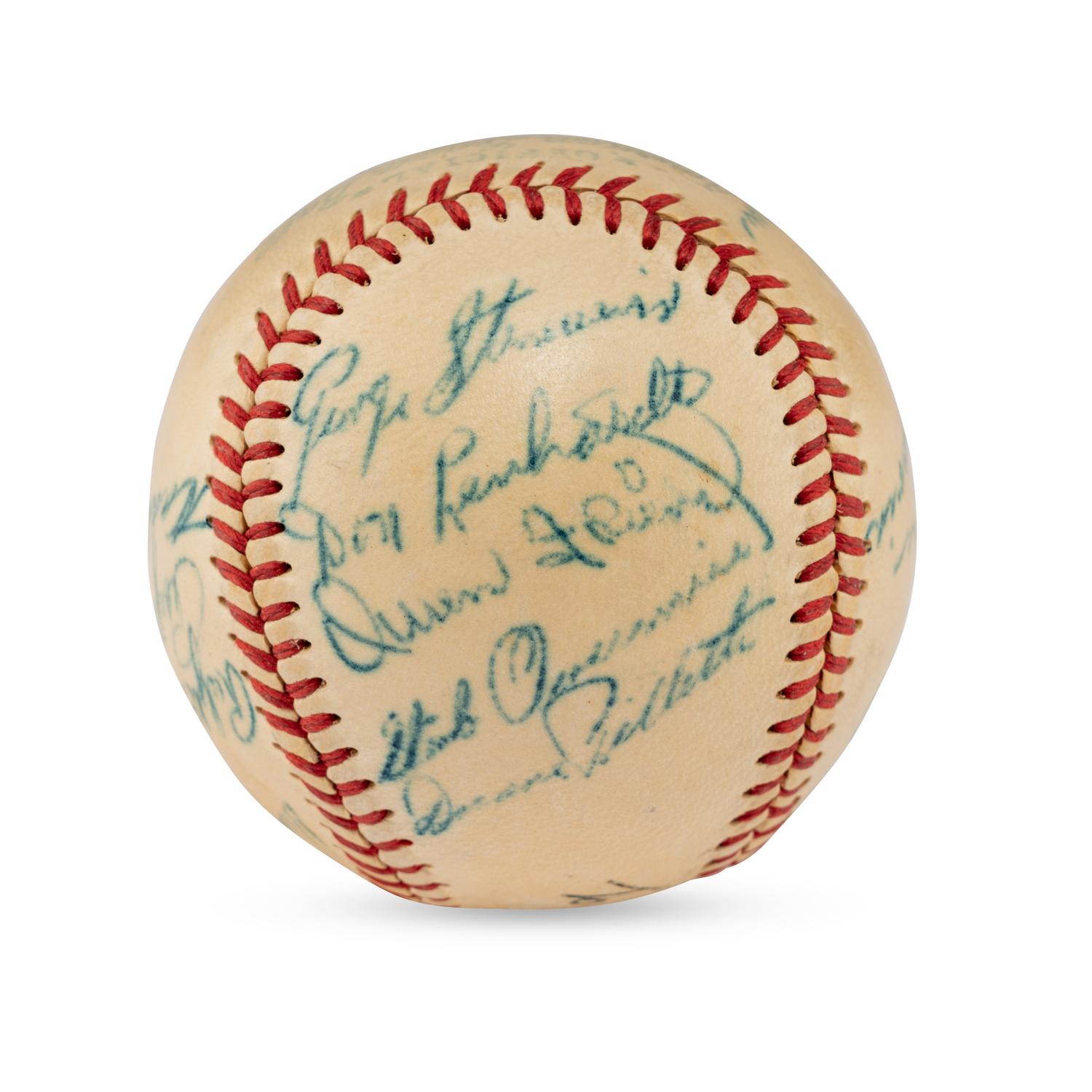 A 1950 St. Louis Browns Team Signed Autograph Baseball