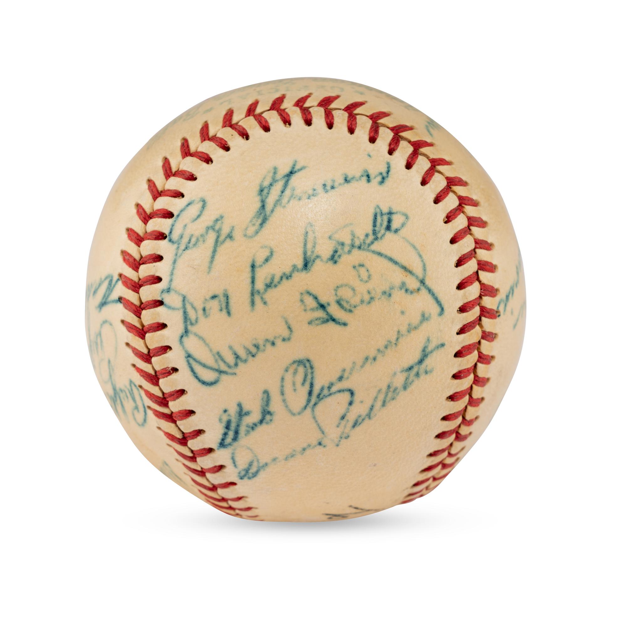 A 1950 St. Louis Browns Team Signed Autograph Baseball