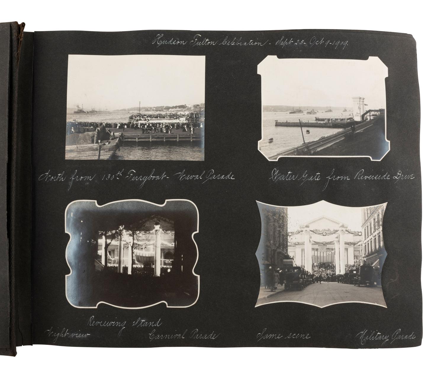 [PHOTO.] Album feat. images of Hudson Fulton Celebration, plains, auto races, and Black subjects.