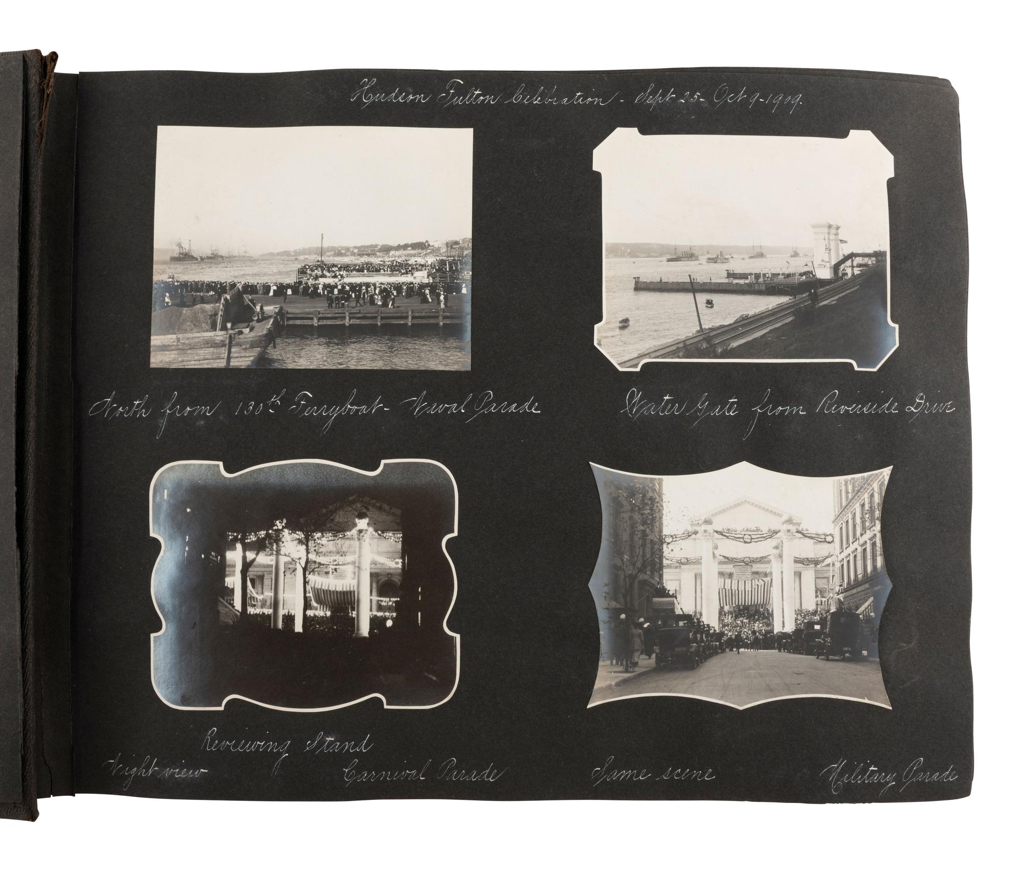 [PHOTO.] Album feat. images of Hudson Fulton Celebration, plains, auto races, and Black subjects.
