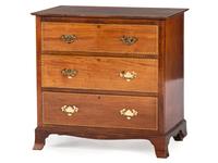 A Federal Style Inlaid Mahogany Chest of Drawers