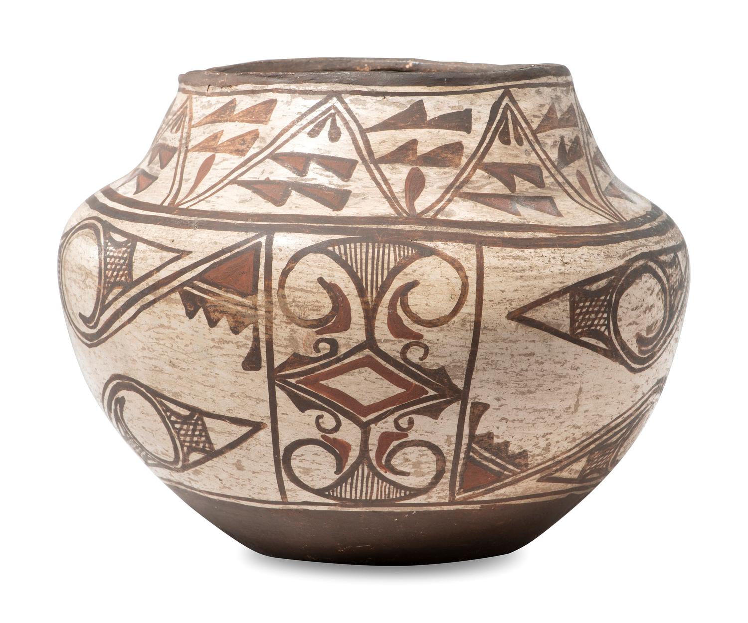 Zuni Polychrome Pottery Jar