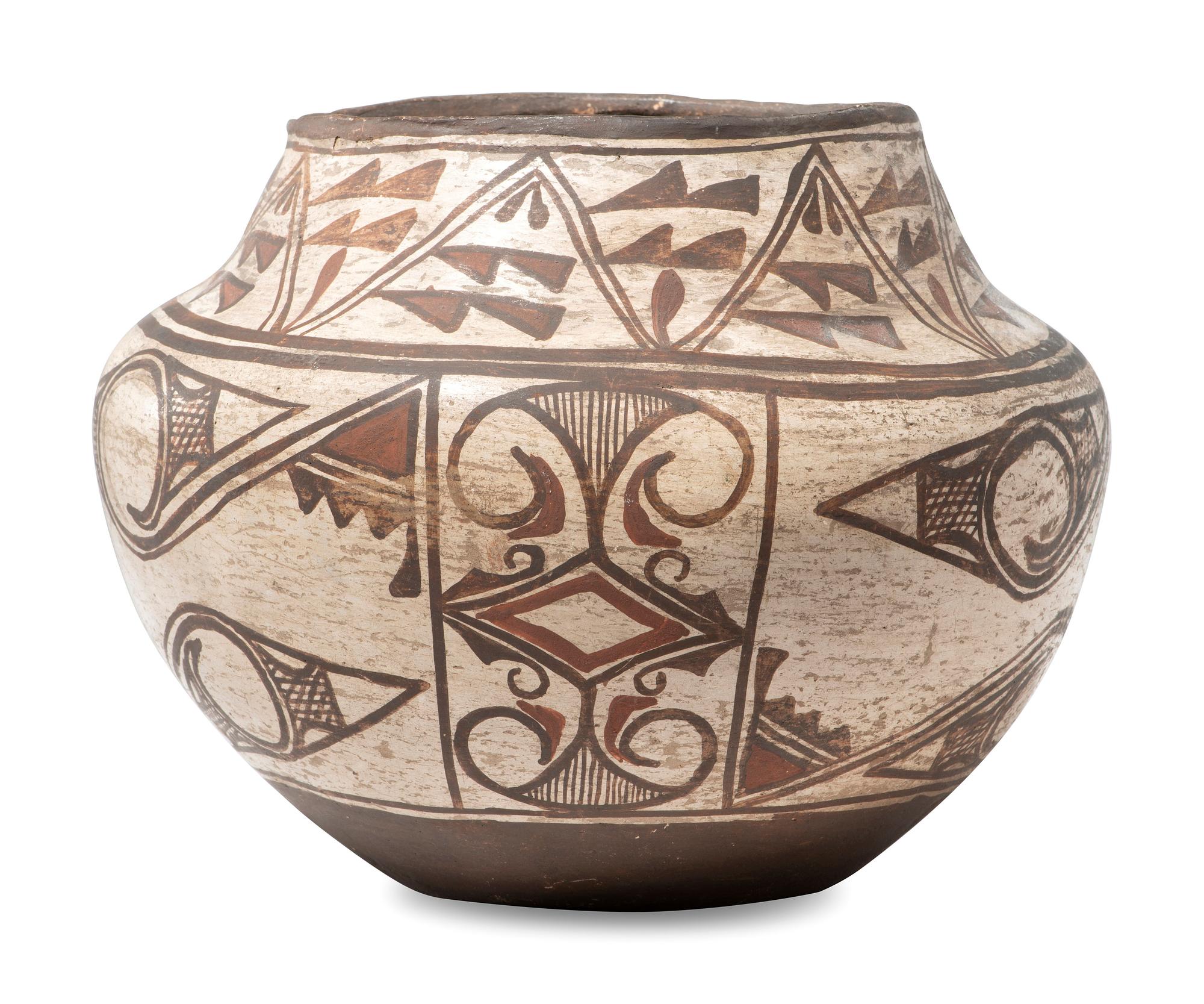 Zuni Polychrome Pottery Jar
