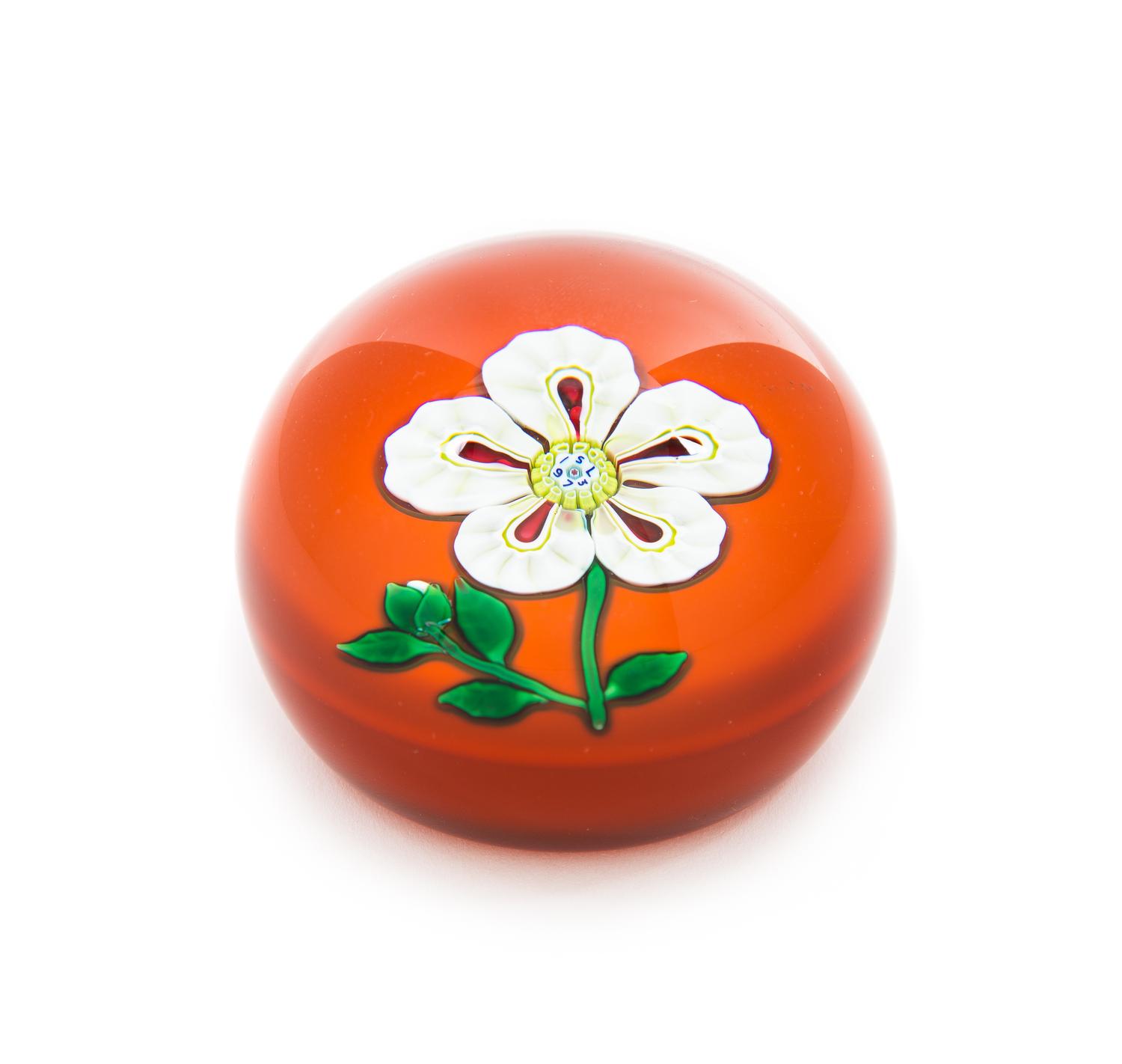 Saint-Louis, France, a flower paperweight, 1973