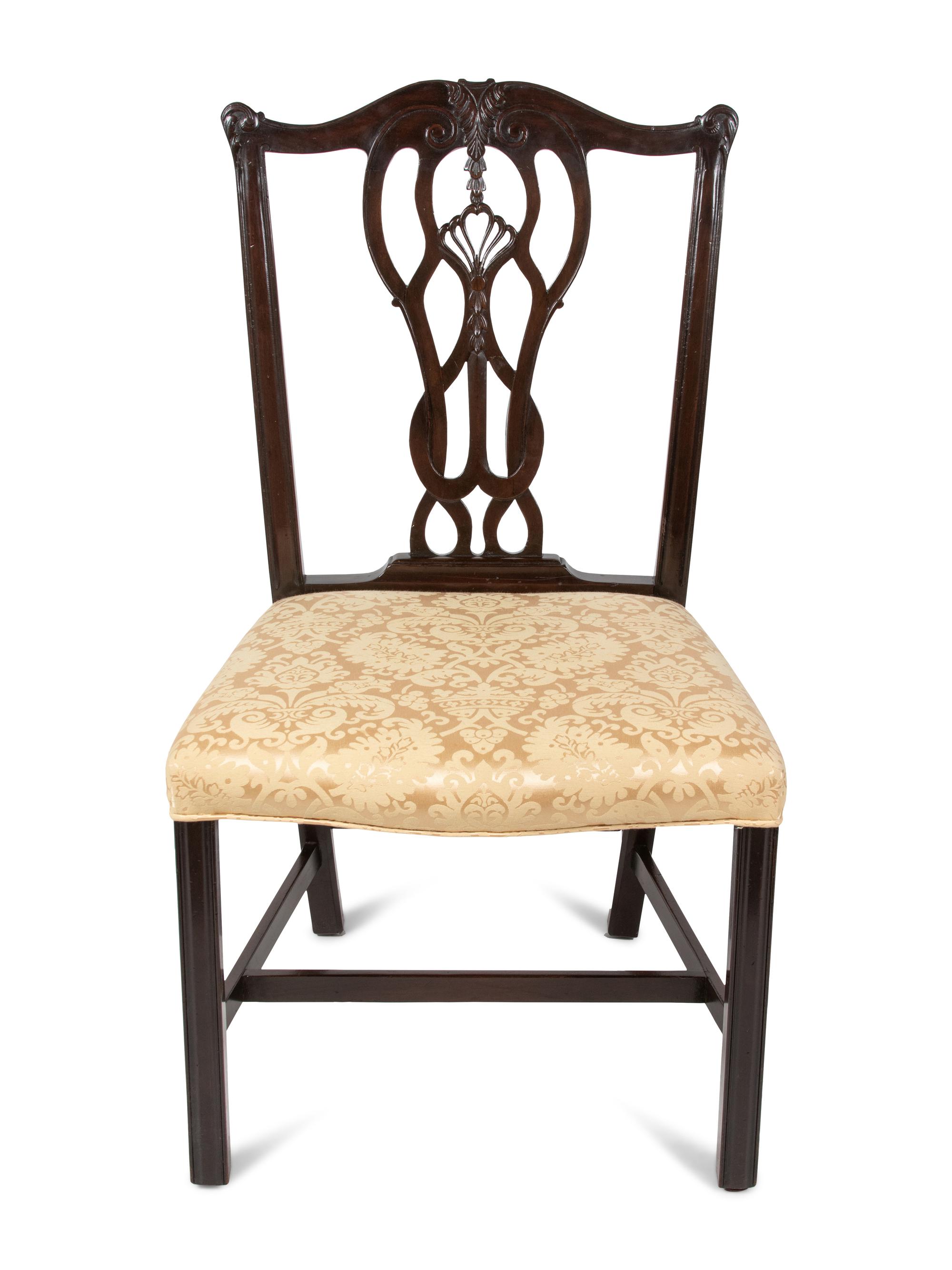 A Set of Eight George III Style Mahogany Dining Chairs