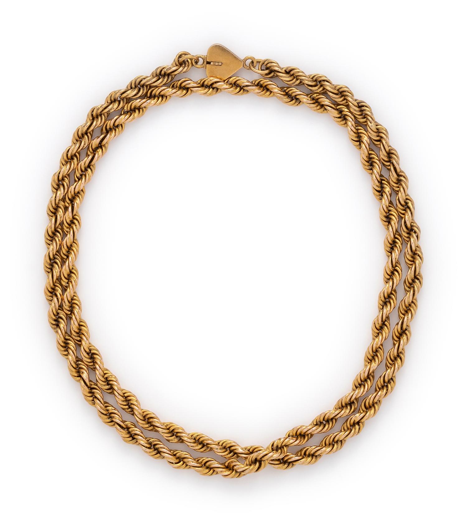 SOLD: YELLOW GOLD LONGCHAIN NECKLACE
