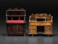 Five Miniature or Salesman Sample Pieces of Furniture