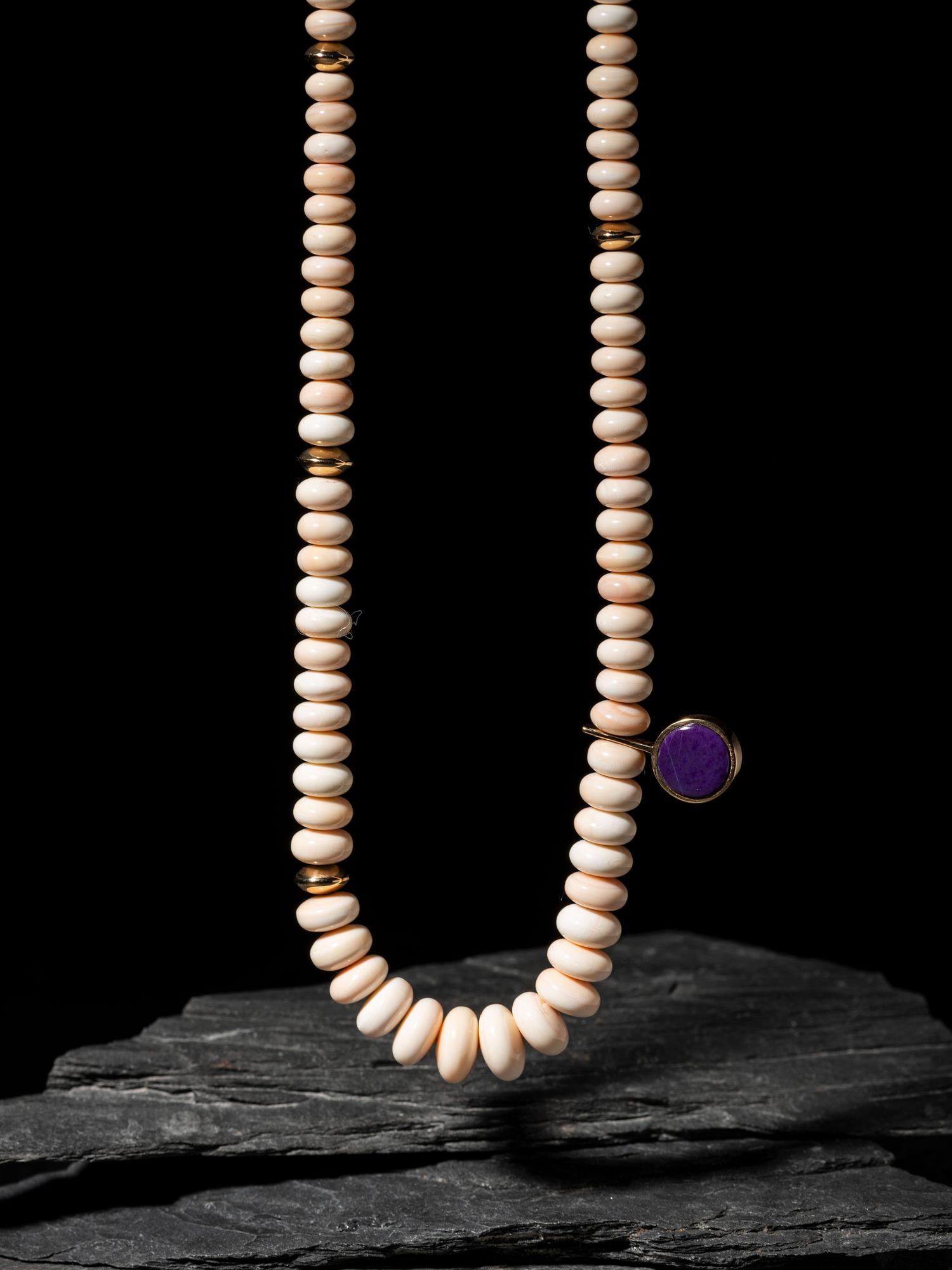 Single-strand Necklace, with 14K Gold Accents, 2008