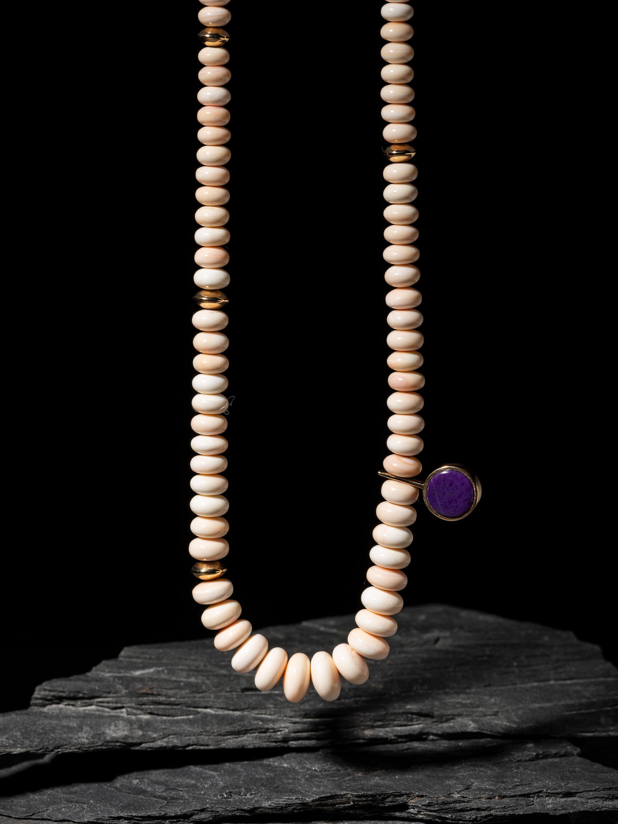 Single-strand Necklace, with 14K Gold Accents, 2008