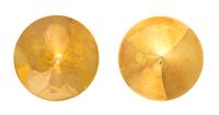 A Pair of 18 Karat Yellow Gold Earclips, Italian, 9.10 dwts.