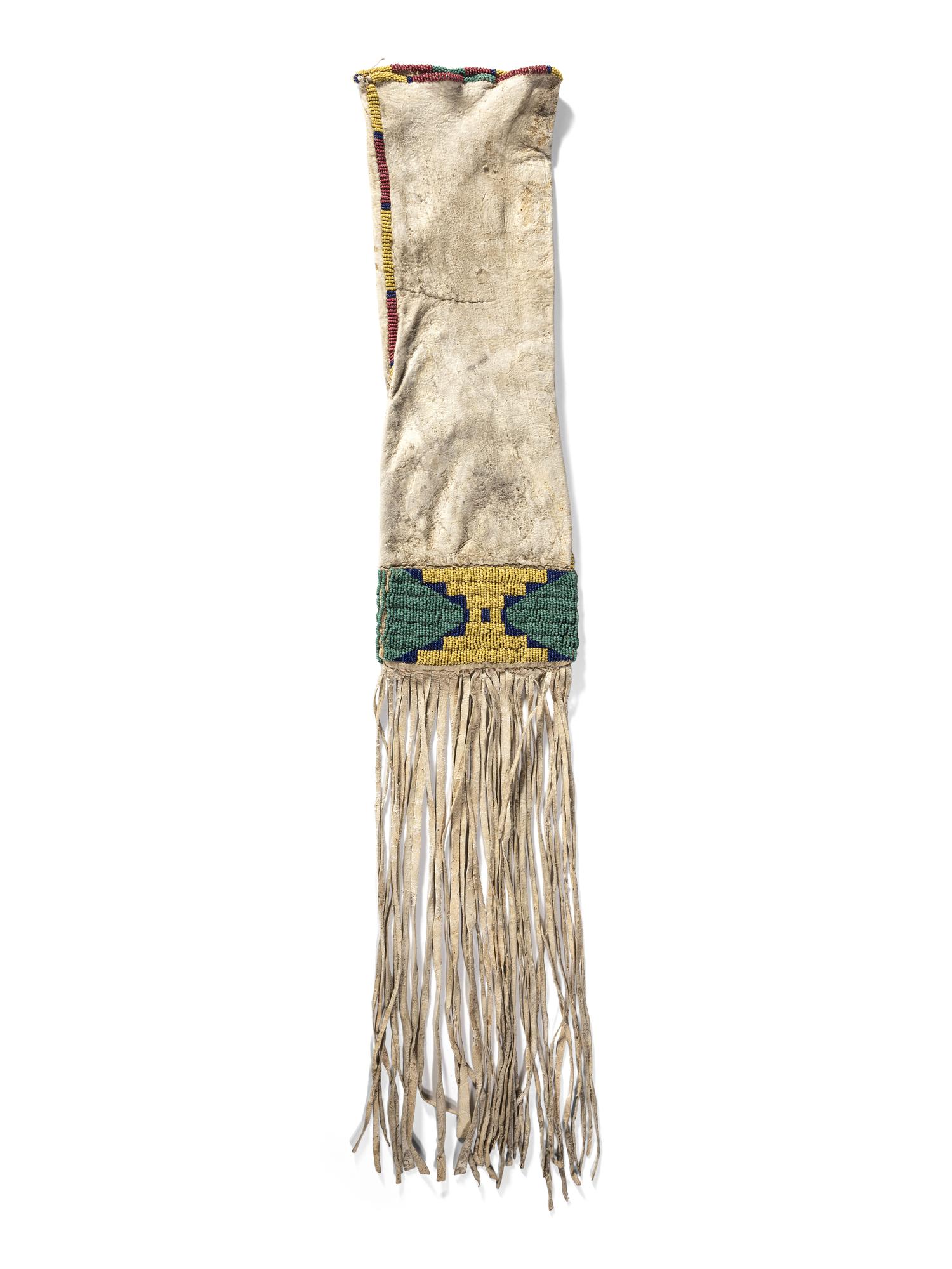 Central Plains Beaded Hide Tobacco Bag