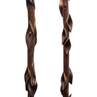 Cheyenne Carved Diamond Willow Staffs