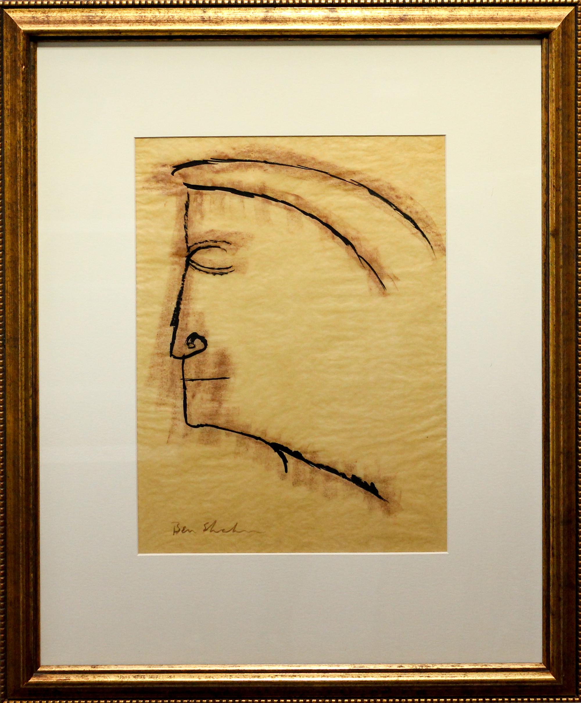 Ben Shahn, (American, 1898-1969), Profile, 1951