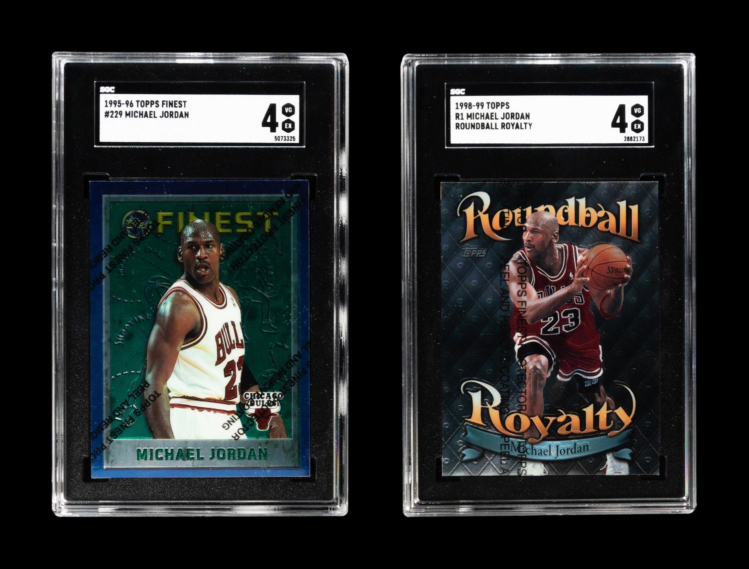 A Group of 50 Assorted Championship Era Michael Jordan Basketball Cards,