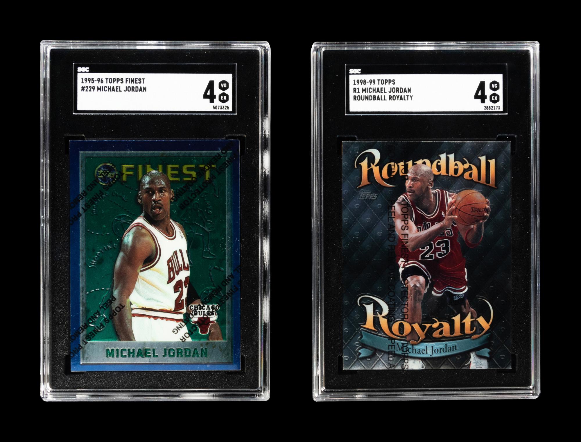 A Group of 50 Assorted Championship Era Michael Jordan Basketball Cards,