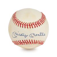 A Mickey Mantle Signed Autograph Baseball (Beckett Authentication Services BAS Certified),