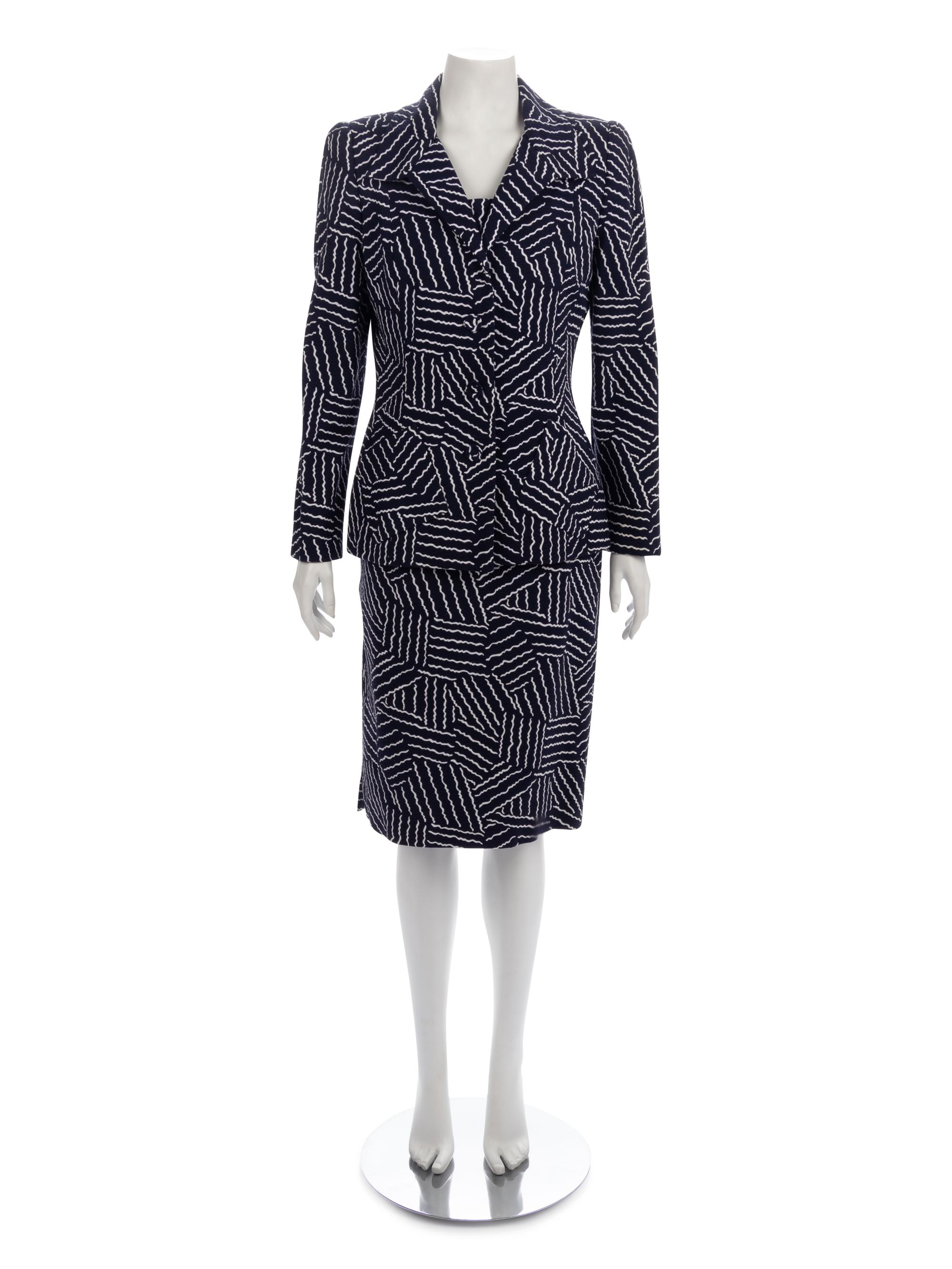Two Designer Dress Suits: Carolina Herrera & Oscar de la Renta
