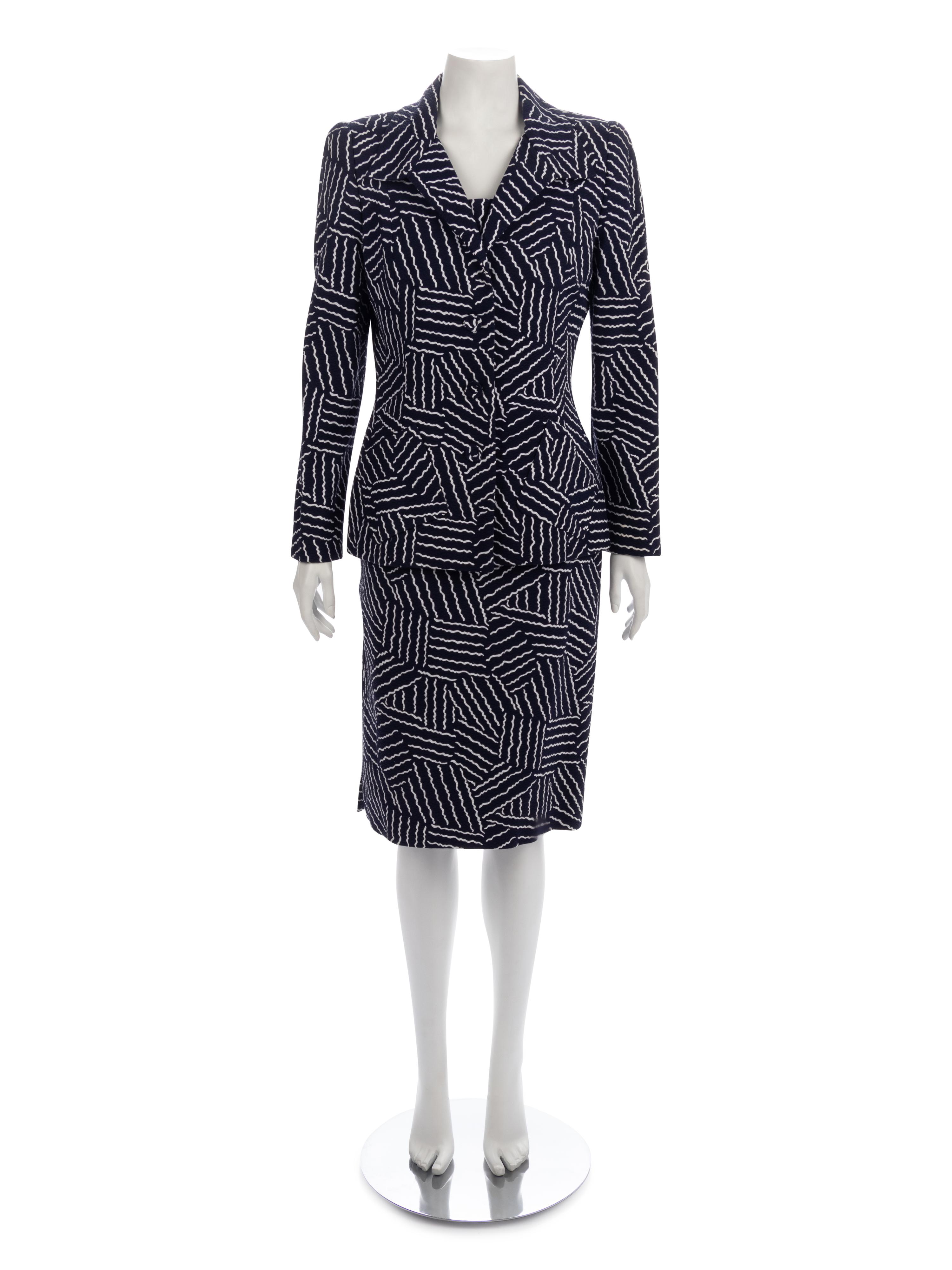 Two Designer Dress Suits: Carolina Herrera & Oscar de la Renta