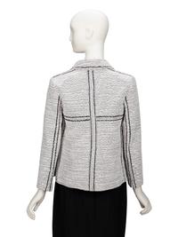 Chanel, White & Black Bouclé Tweed Jacket