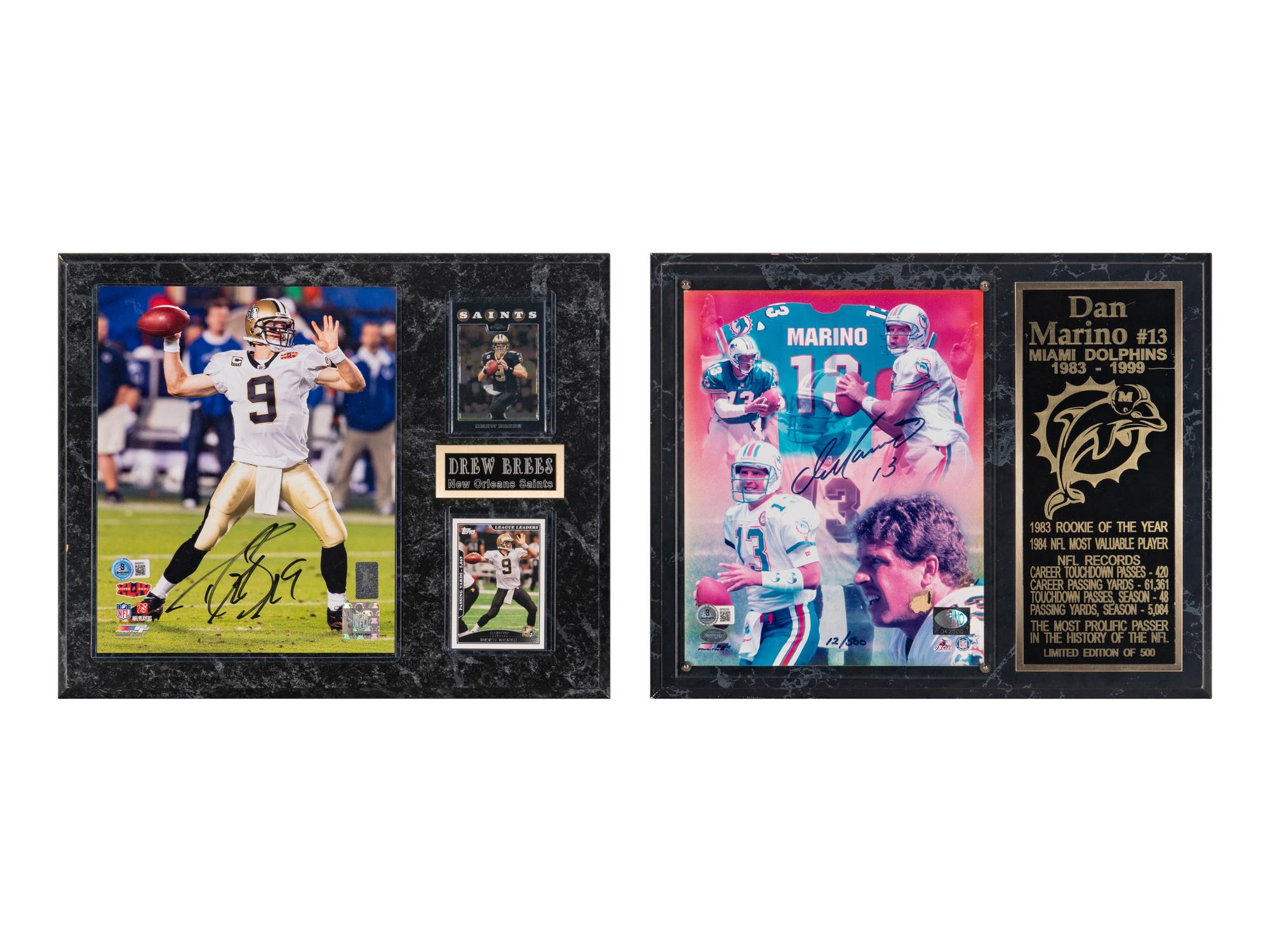 A Large Collection of Assorted Football Hall of Fame and Notable Signed Autograph Items