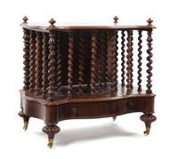 A William IV Rosewood Canterbury, Height 25 x width 29 x depth 17 1/2 inches.