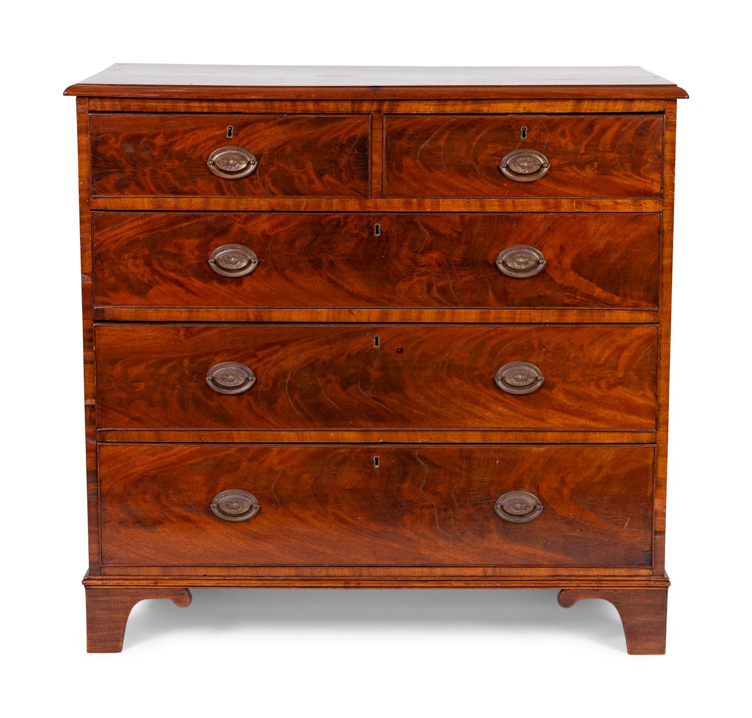 A George III Style Mahogany Chest of Drawers — 19TH CENTURY