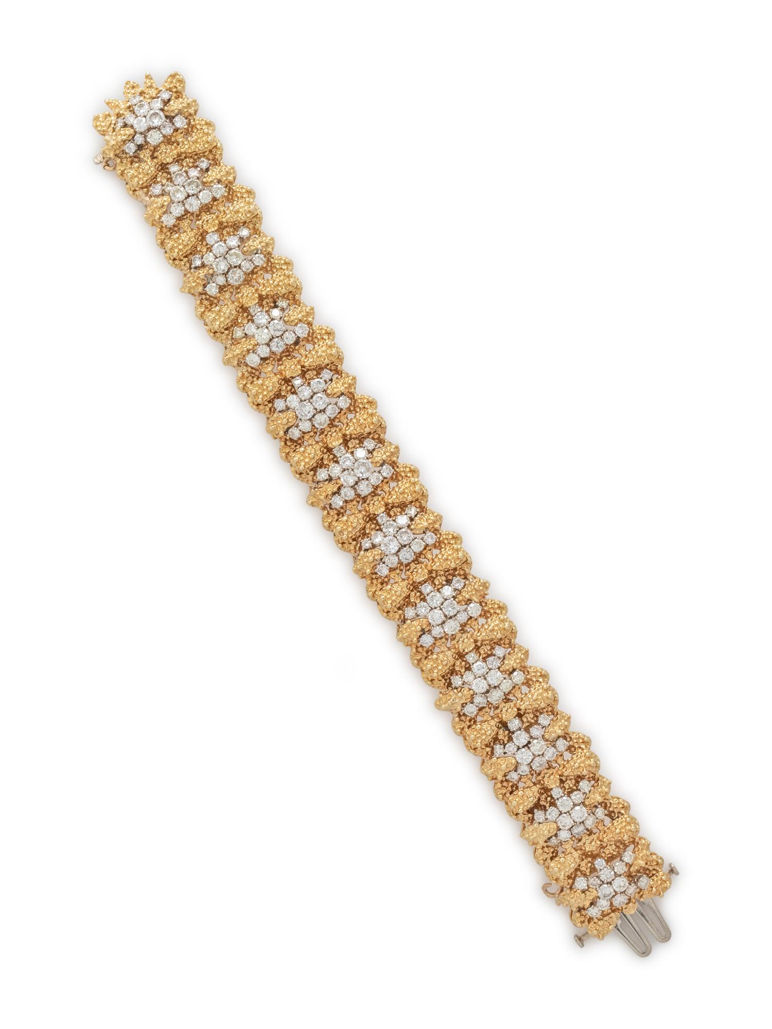 YELLOW GOLD AND DIAMOND BRACELET