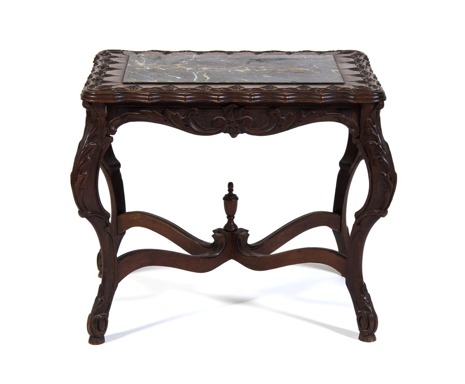 A Louis XV Style Low Table Height 19 x width 21 3/4 x depth 16 3/4 inches. — 20TH CENTURY