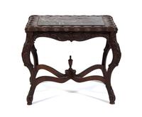 A Louis XV Style Low Table Height 19 x width 21 3/4 x depth 16 3/4 inches. — 20TH CENTURY