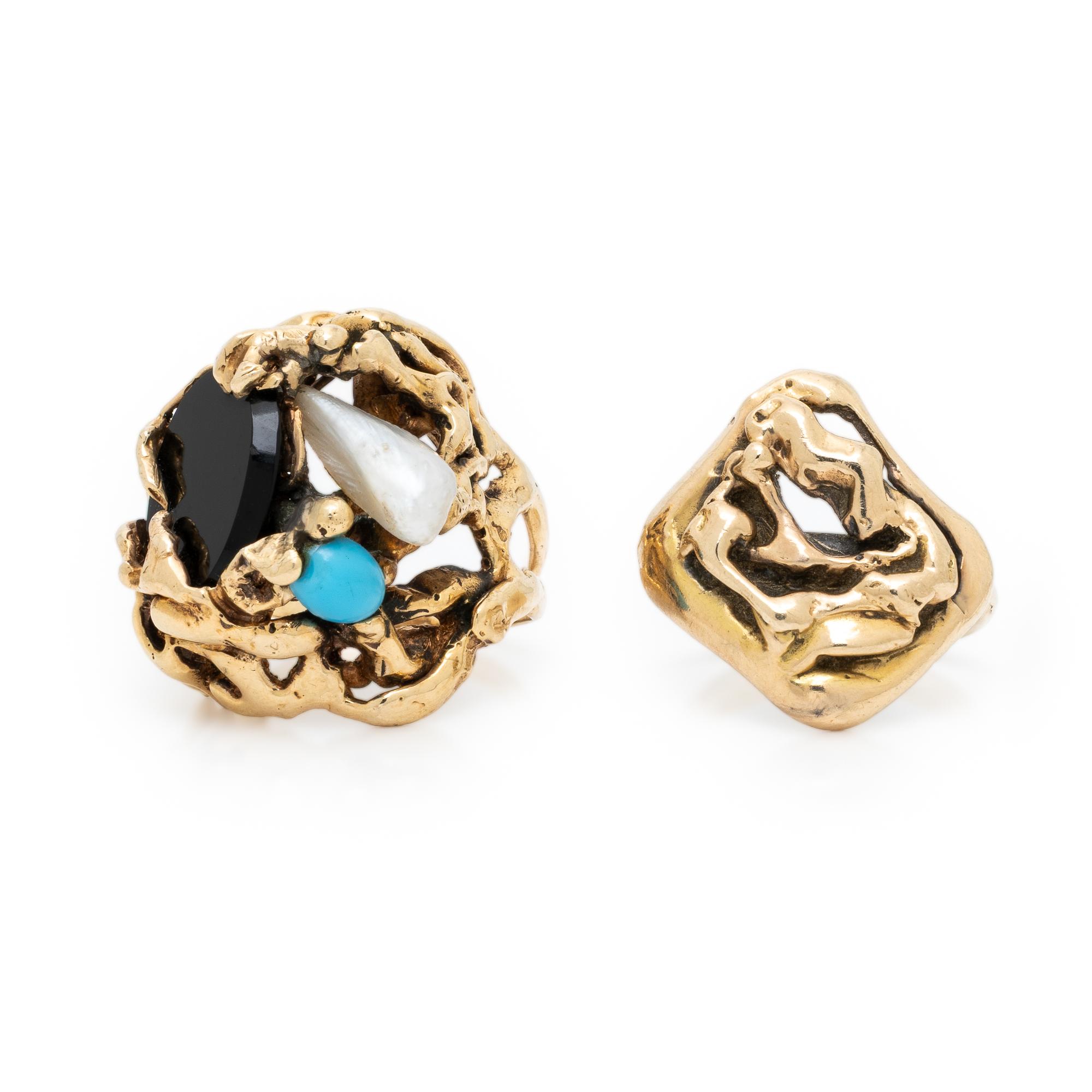 Two Yellow Gold Rings