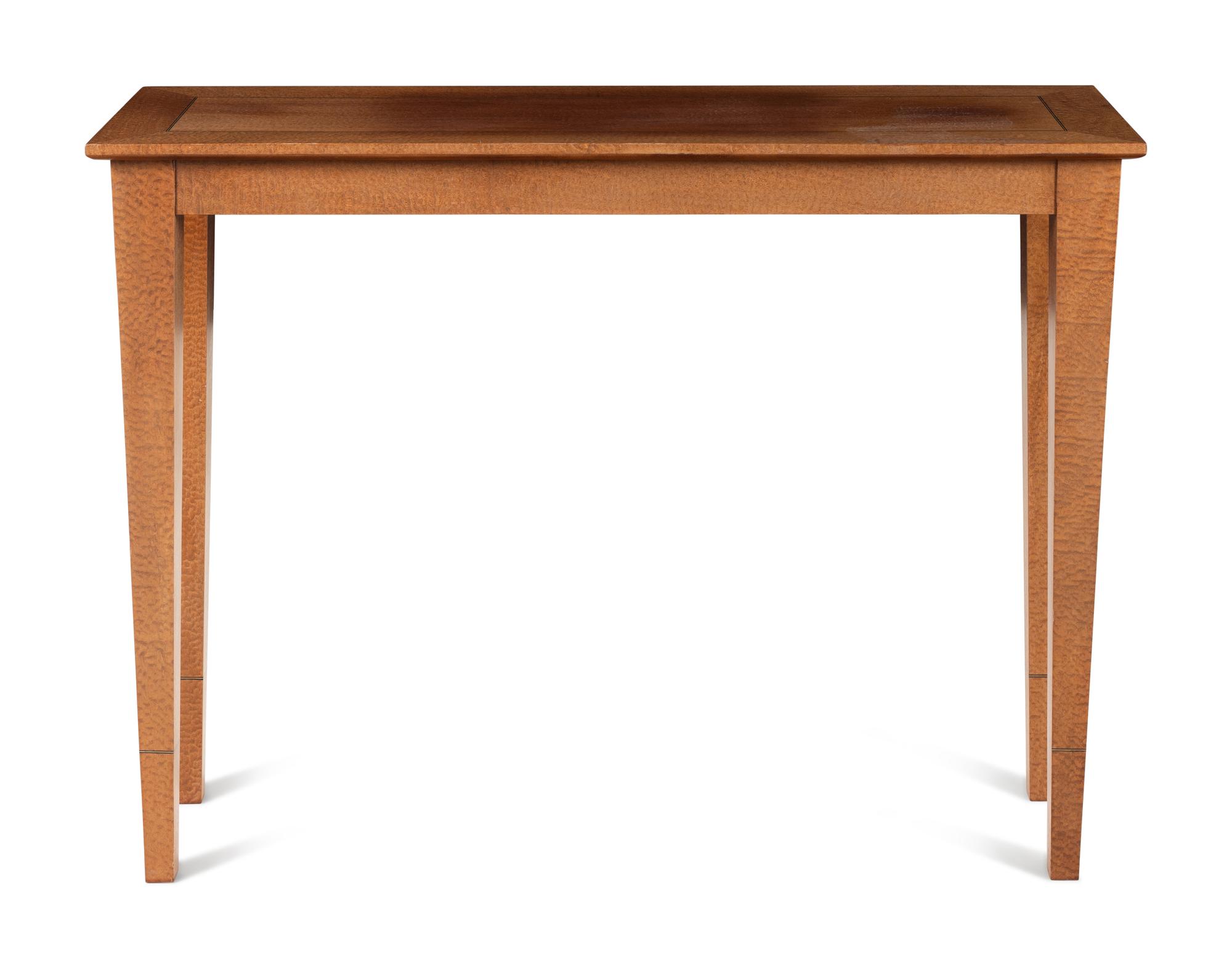 A Contemporary Studio-Made Burl Amboyna Side Table
