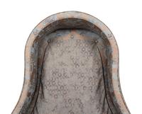 A Contemporary Porter's Chair with Fortuny Cotton Upholstery