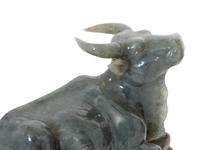 A Trio of Chinese Carved Hardstone Figures on Stands
