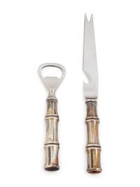 A Group of Three Tiffany & Co. Silver Bamboo Pattern Bar Articles